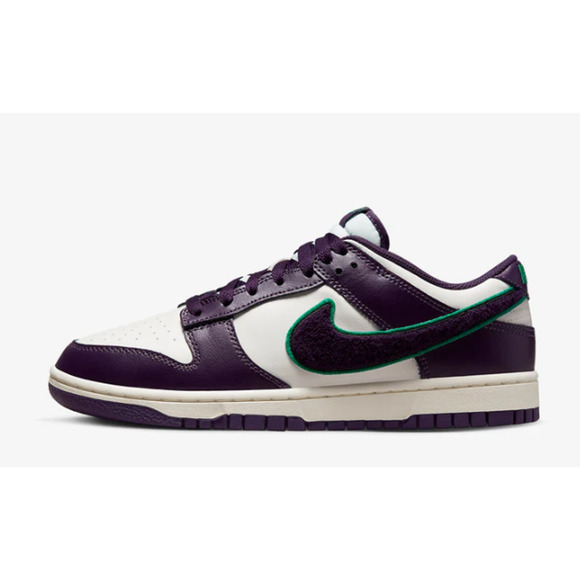 Nike Dunk Low Retro Grand Purple Chenille Swoosh Men\'s Shoes Size 14 NEW